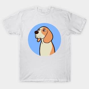 solemn dog looking up T-Shirt